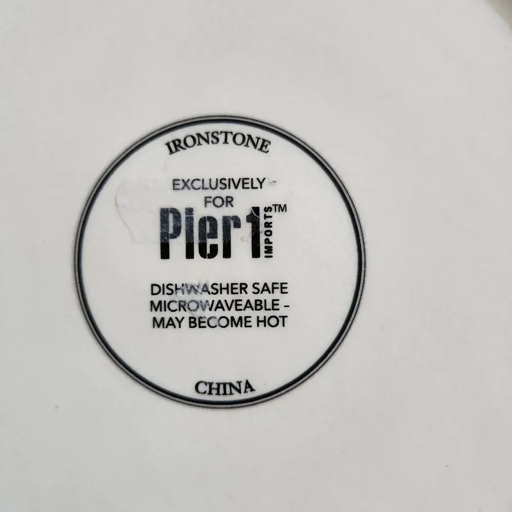 Pier 1 Ironstone Plate 8 1/2
